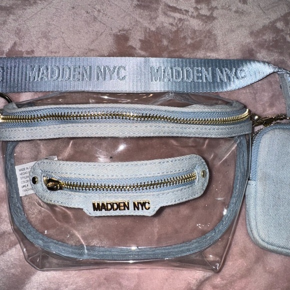 Madden Nyc Handbags - Madden NYC Clear and Blue Crossbody Bag